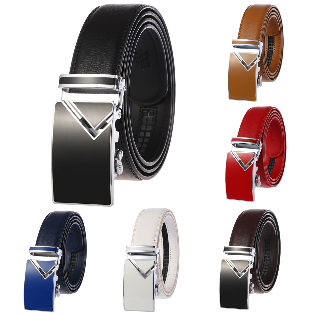 Men's Automatic Belt Buckle with Stylish Colored Belt - Neon North Clothing