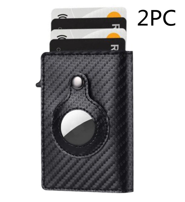 Air Tag RFID Leather Wallet – Anti Theft Multi-functional Men's Slim Wallet