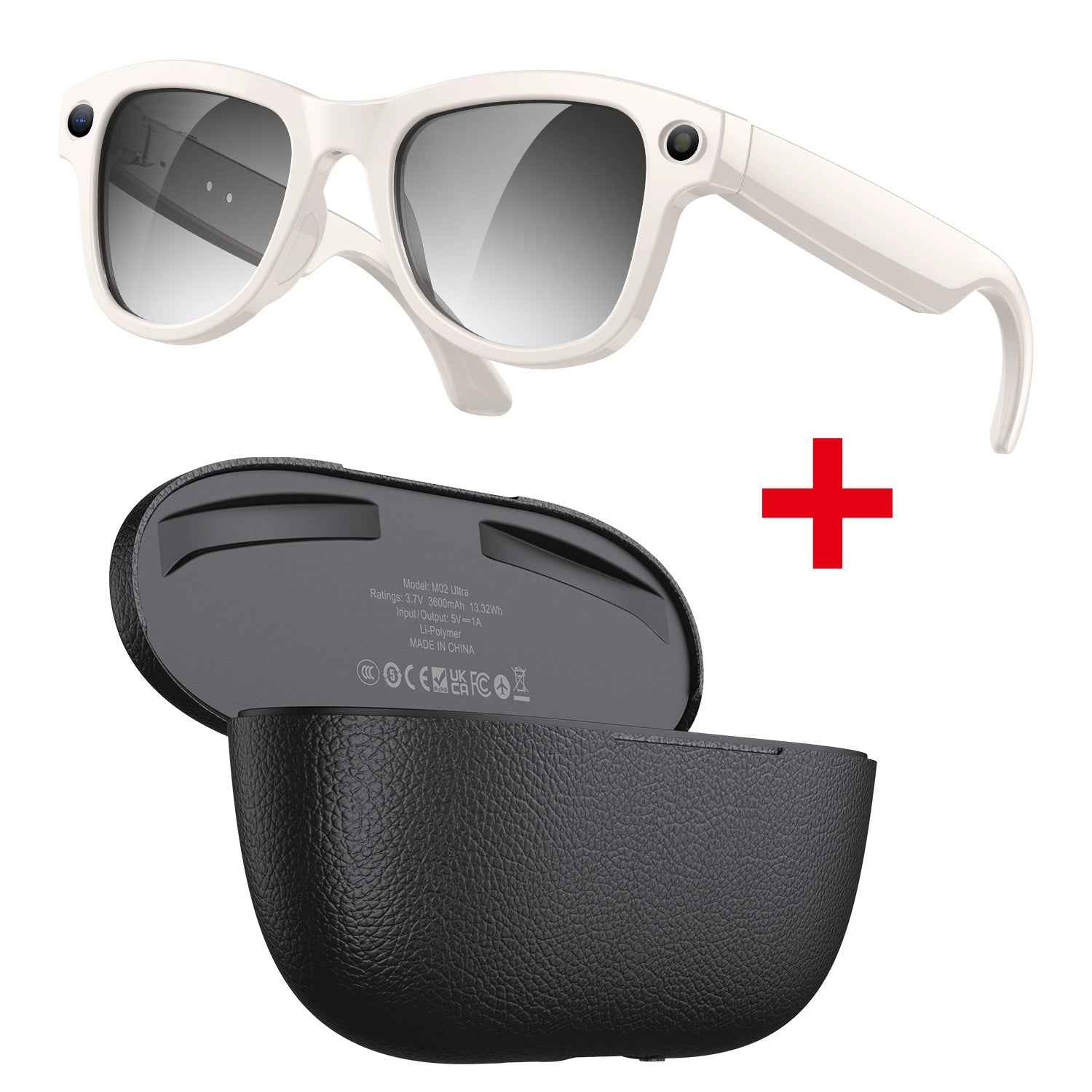 AI Image Recognition Glasses with 8-Megapixel Resolution and Wi-Fi Transmission