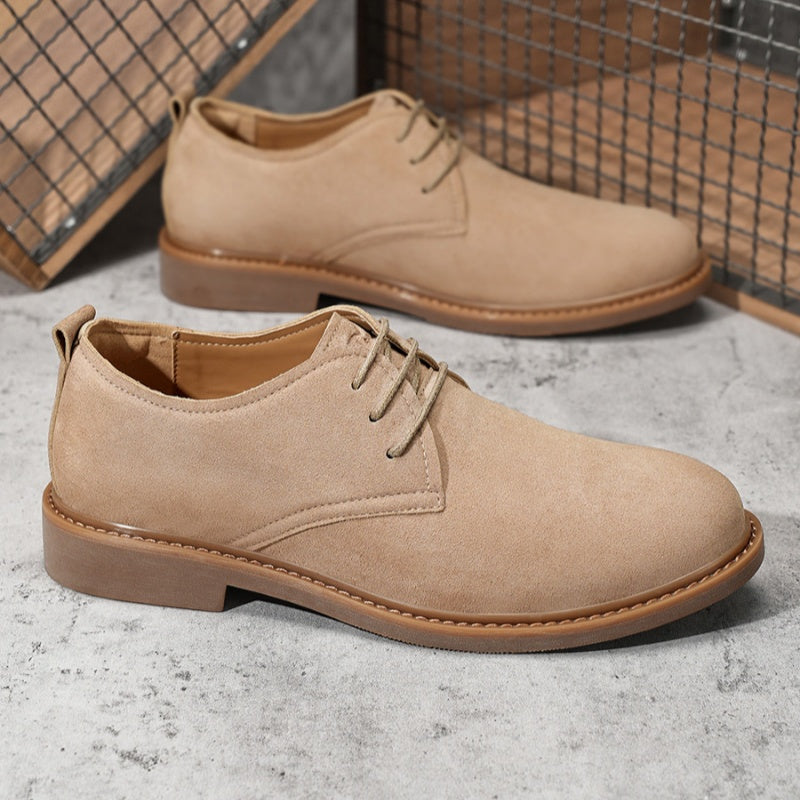 Retro Martin Leather Shoes Suede in British Style