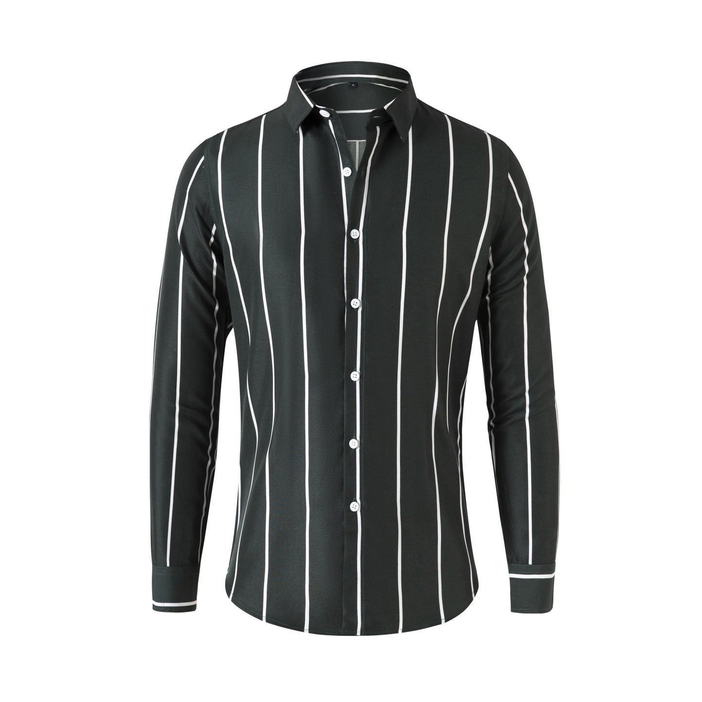 New Striped Long Sleeve Shirt for Men - Slim Fit
