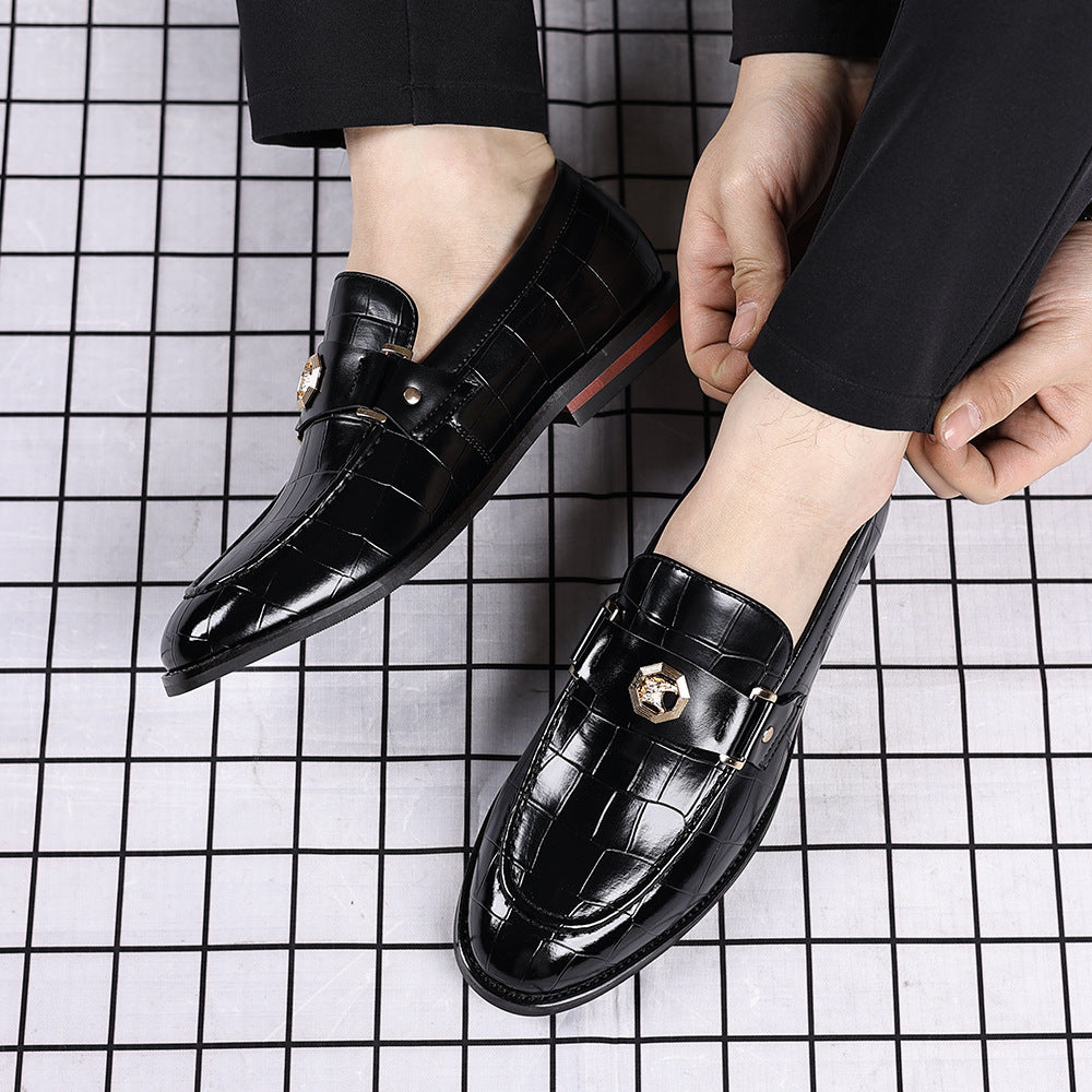 Men's Plaid Casual Loafers Black - Brown - Blue