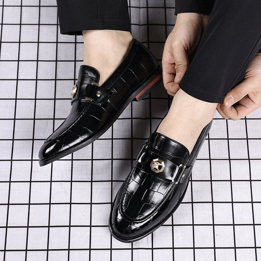 Men's Plaid Casual Loafers Black - Brown - Blue