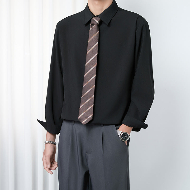 Versatile Wrinkle Free Business Casual Shirt - Relaxed Fit for Easy Style