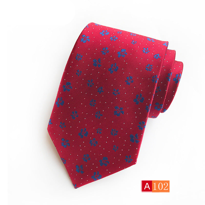 Men's Jacquard Formal Tie - Casual Polyester Jacquard Wear - Neon North Clothing