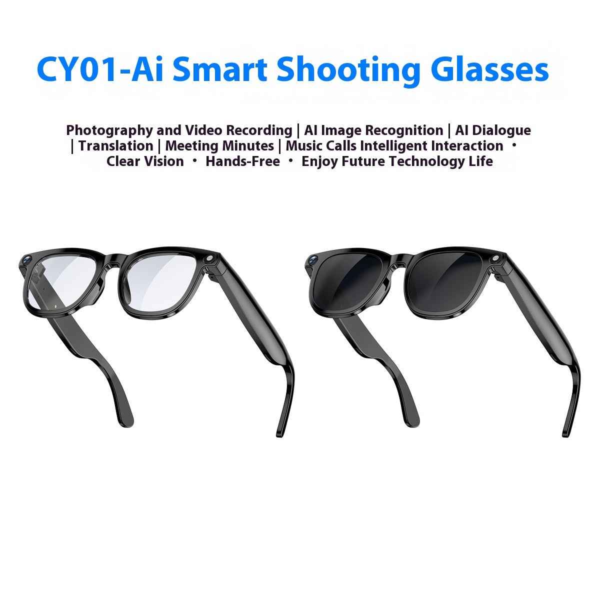 Ai Smart Glasses 800w Double Lens - Innovative AI Technology for Enhanced Vision