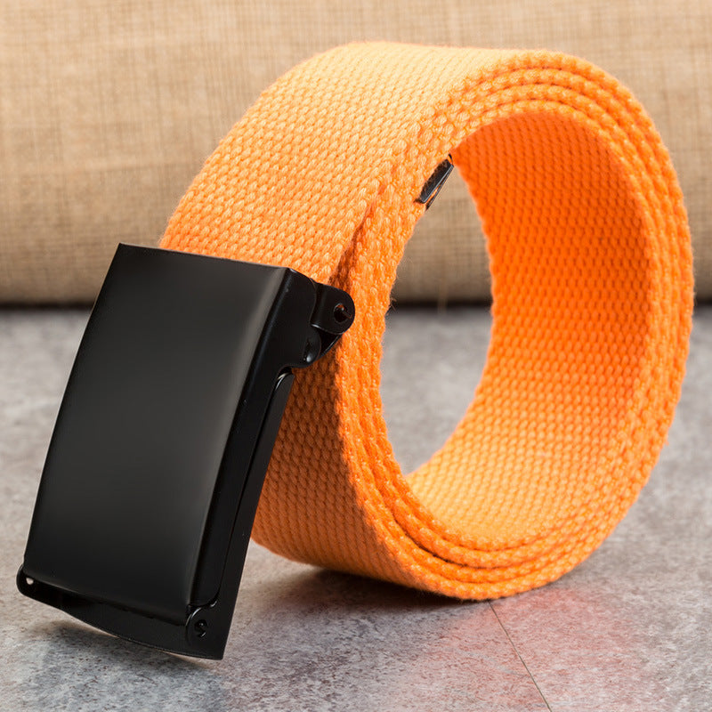 Snap-Clasp Candy-Colored Canvas Belt for Men - Neon North Clothing