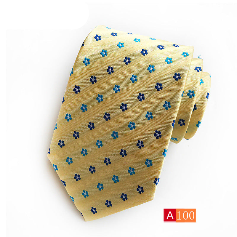 Men's Jacquard Formal Tie - Casual Polyester Jacquard Wear - Neon North Clothing