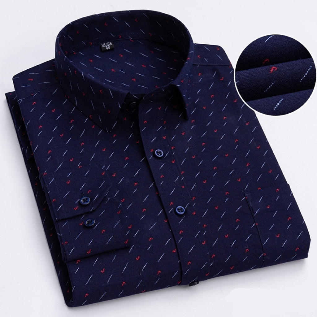Men's Business Casual Shirt - Long-Sleeve Lightweight Style