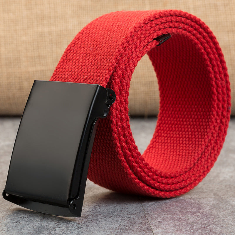 Snap-Clasp Candy-Colored Canvas Belt for Men - Neon North Clothing