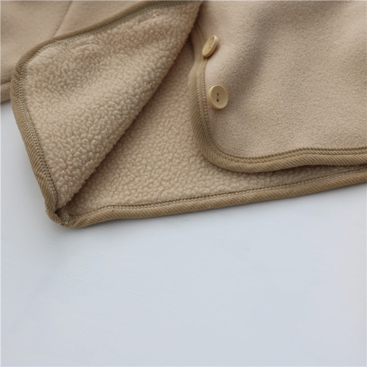 Conjunto de bebé con forro de piel sintética: sudadera con capucha y pantalón (2 piezas)