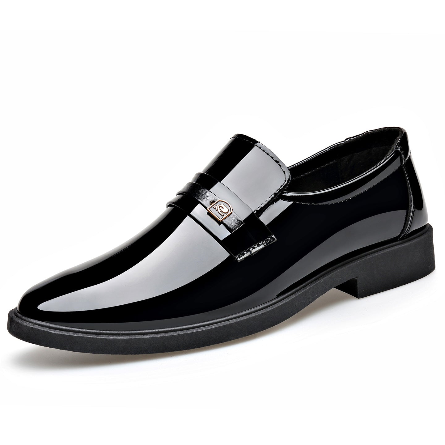 Dress Leather Shoes with Mirror-Like Slip-On Design for Effortless Elegance in Premium Quality