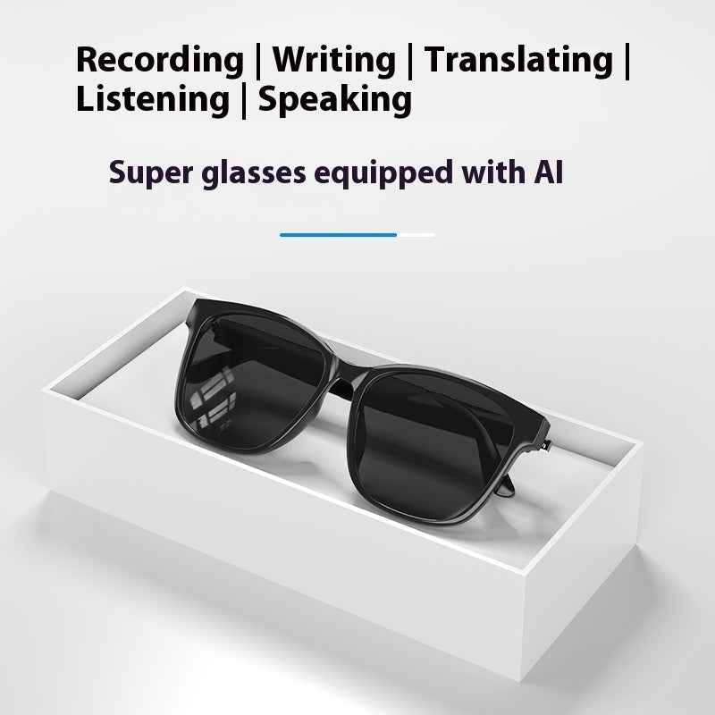 Intelligent AI Translation Bluetooth Glasses - Wireless Headset for Real-time Language Interpretation