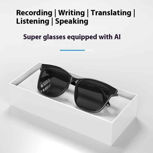 Intelligent AI Translation Bluetooth Glasses - Wireless Headset for Real-time Language Interpretation