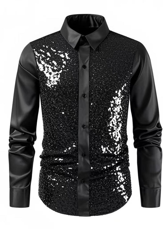 Men's Disco Shirt Slim Fit - Multi-color Style for Ultimate Party Vibes