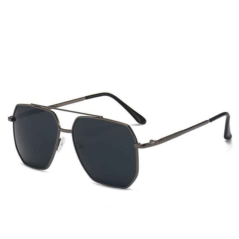 New Stylish Dual-bridge Sunglasses For Men Retro Design