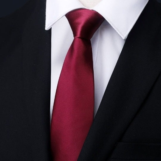 Mens Formal Zipper Tie with Blue Stripes for Business Attire - Neon North Clothing