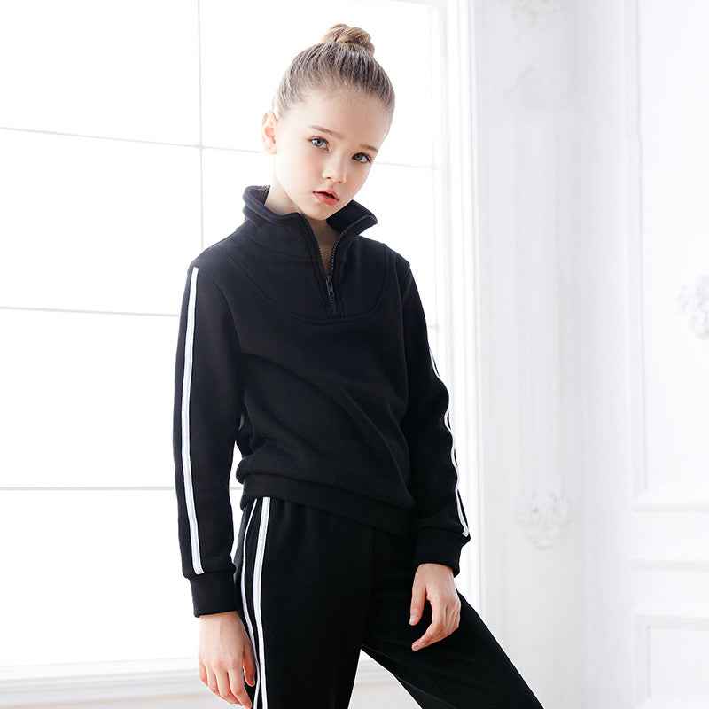Neon North Kids Velvet Jacket Pants Set - Velvet-Lined Practice Wear for Kids