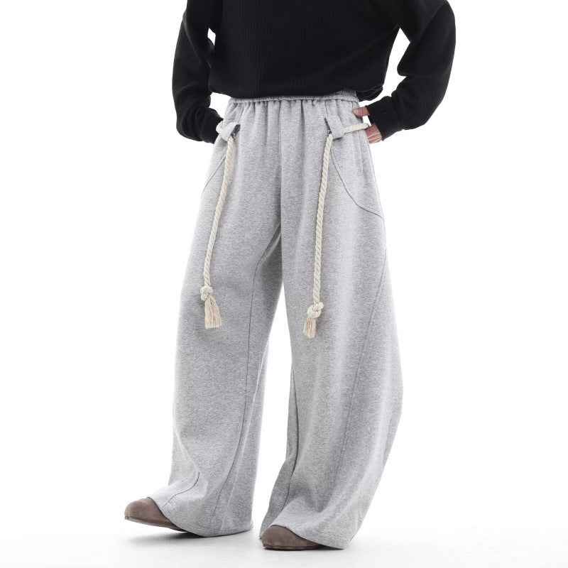 Retro Loose-Fitting Sweatpants for Casual Comfort