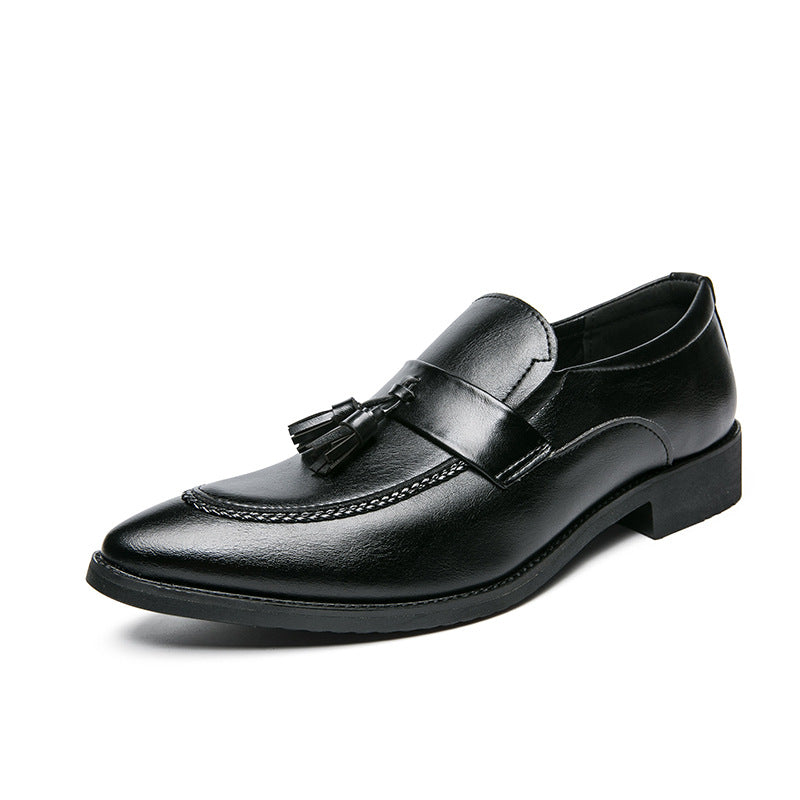 Mens Tassel Leather Shoes - British-Style Casual Fashionable Business Footwear