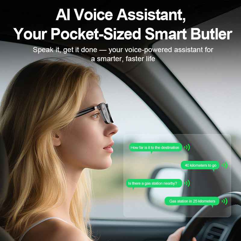 AI Translation Smart Glasses with Photochromic Lenses and Bluetooth Wireless Technology