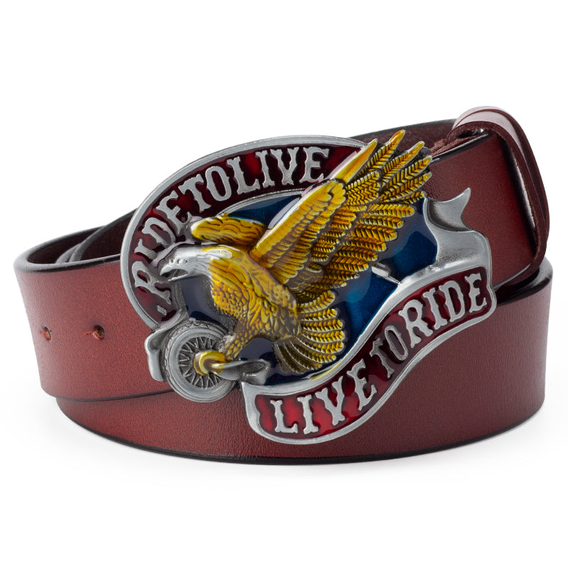 Men's Casual Leather Belt for Big Head Performance