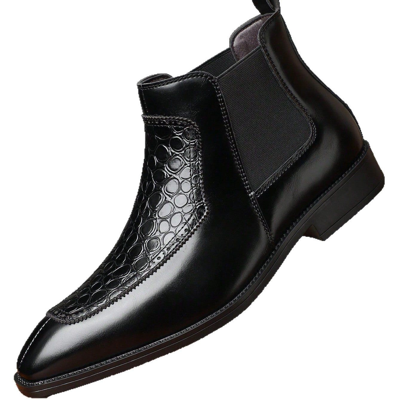 Business Casual Men's Boots - Mid-top Retro Pointed Versatile Martin Boots