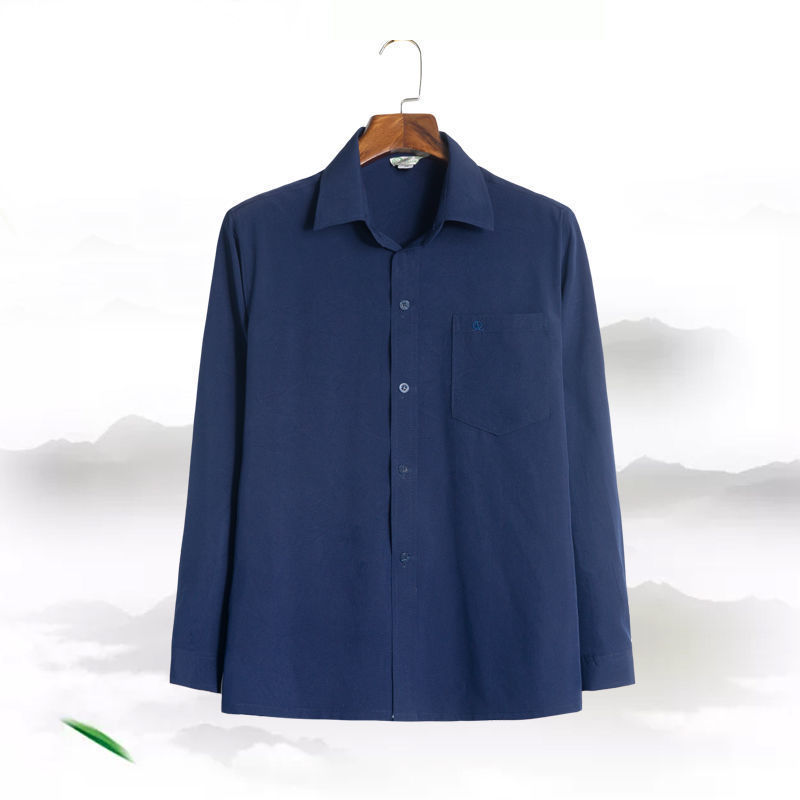 Men's Casual Long Sleeve Shirt - Stylish Loose Fit Regular Shirt for Everyday Wear
