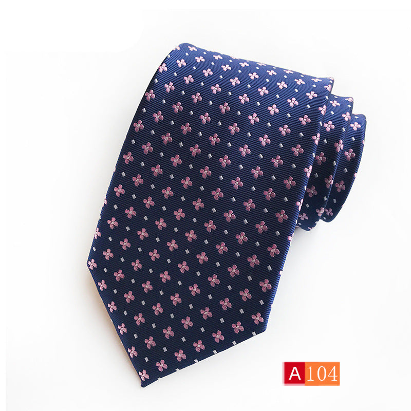 Men's Jacquard Formal Tie - Casual Polyester Jacquard Wear - Neon North Clothing