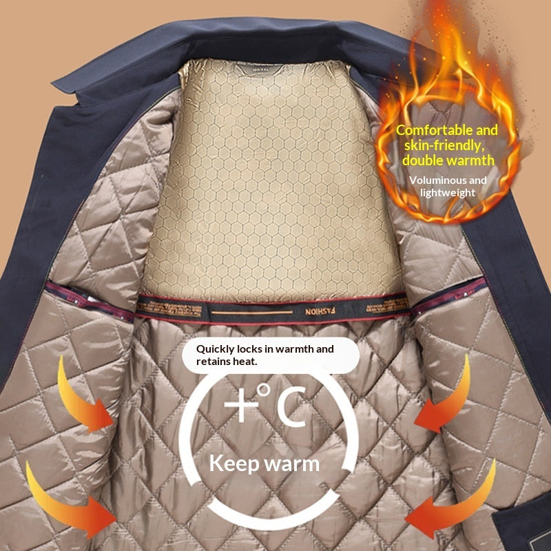 Mens Graphene Padded Jacket - Thickened and Warm