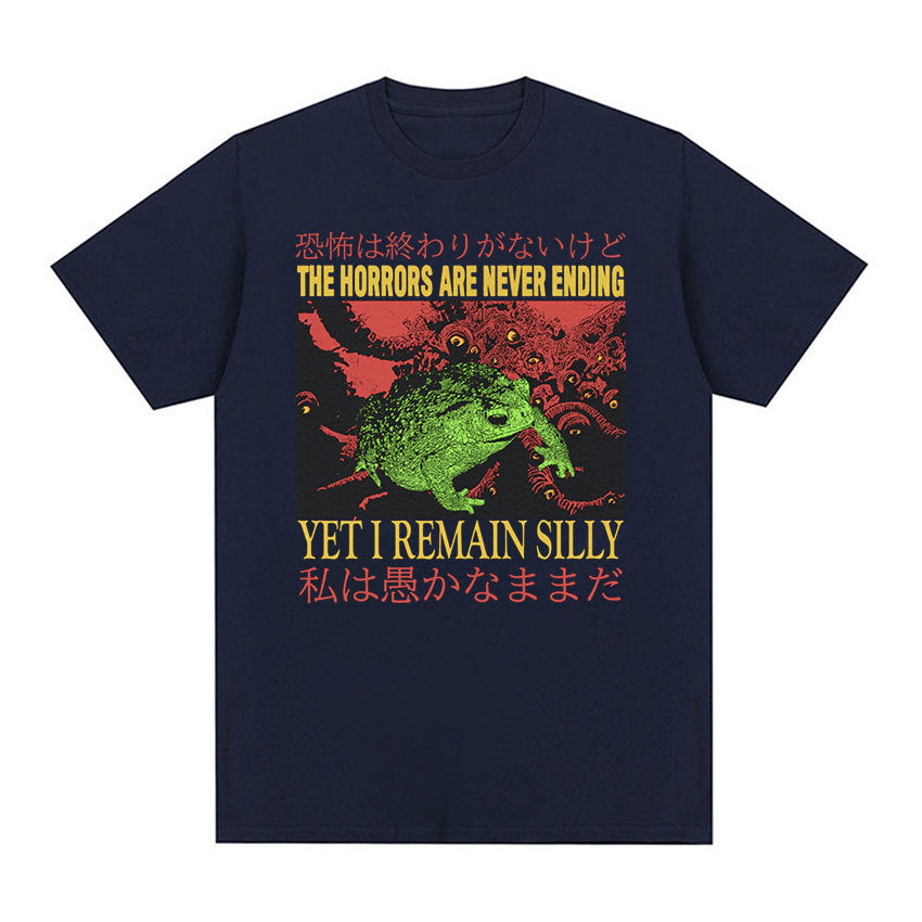 Men's Cotton Casual T-Shirt - Loose Fit Printed Short Sleeved Style - Neon North Clothing