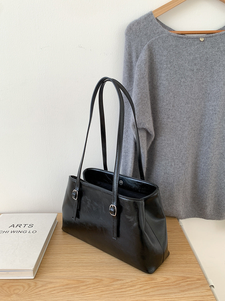 Vintage Large-Capacity Shoulder Bag for Women