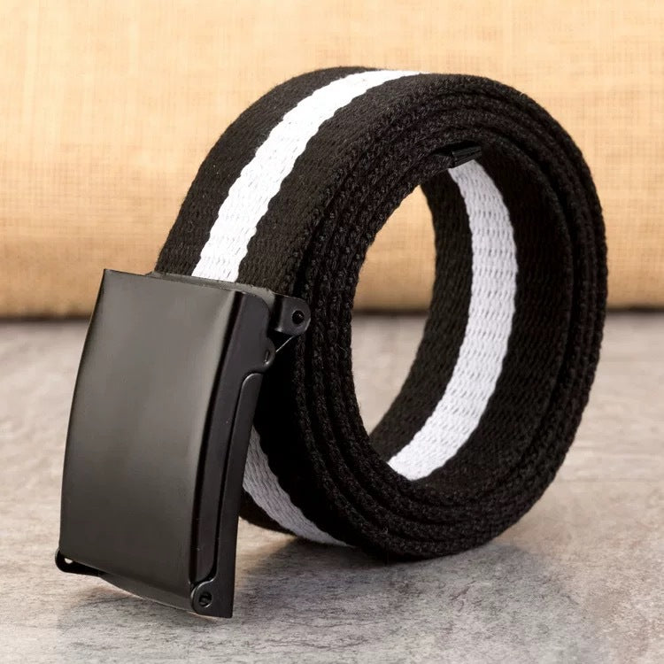 Snap-Clasp Candy-Colored Canvas Belt for Men - Neon North Clothing