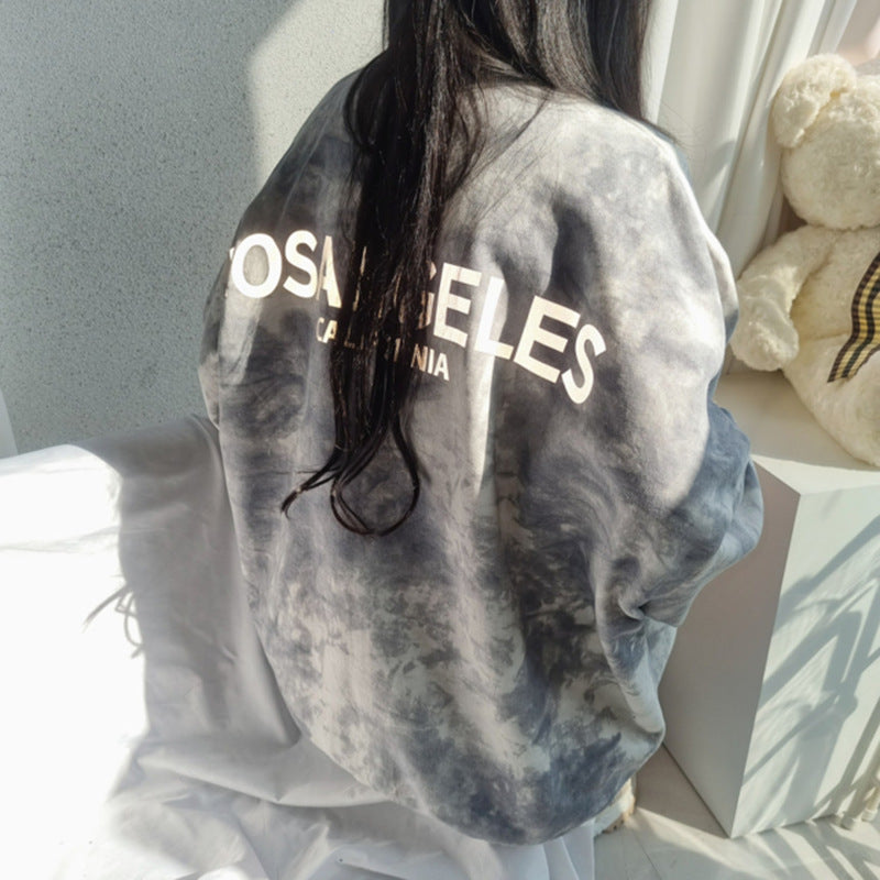 Tie-dyed Oversized Sweatshirt for Women – Comfortable Cotton Style