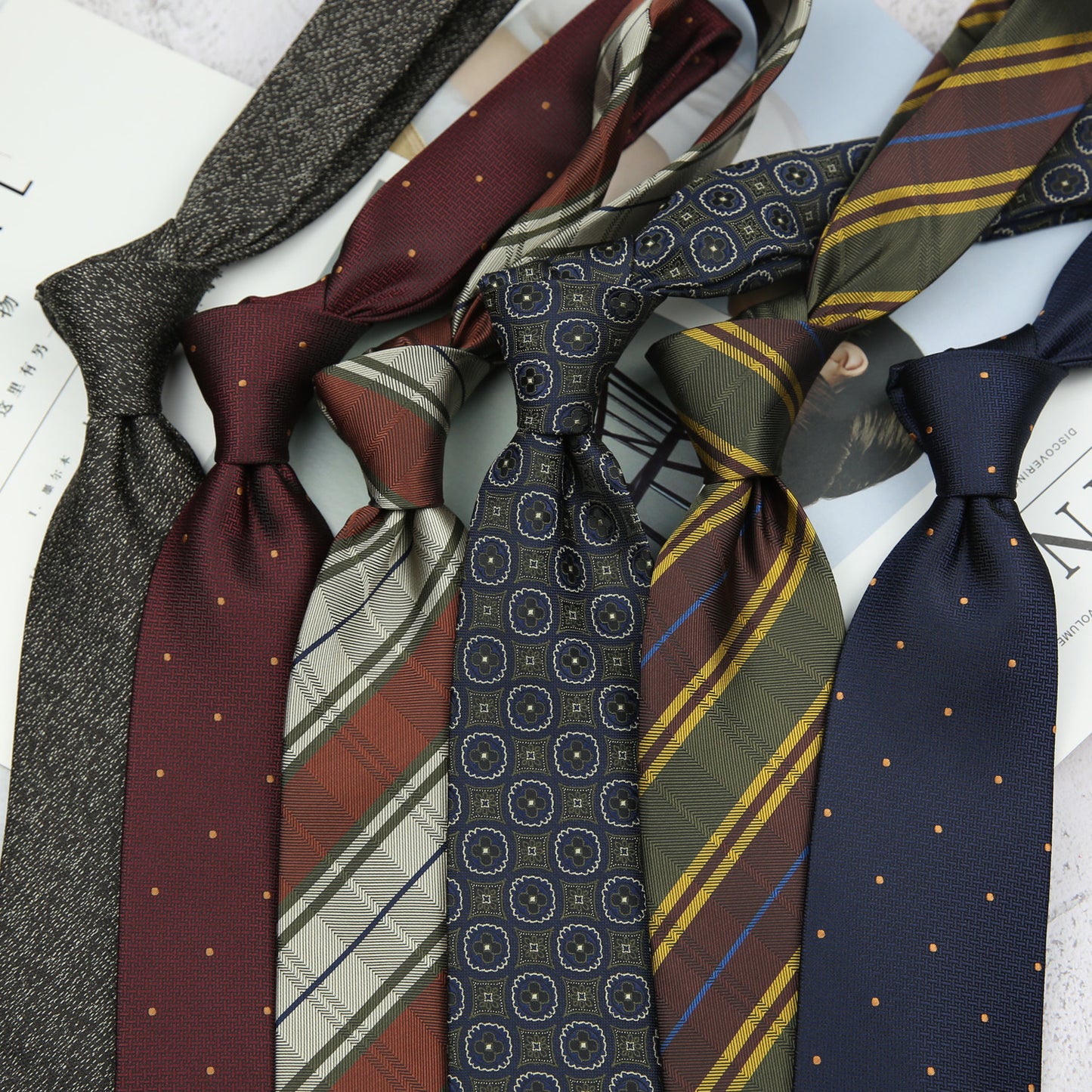 Men's Formal Striped Tie for Business Suit Elegance - Neon North Clothing
