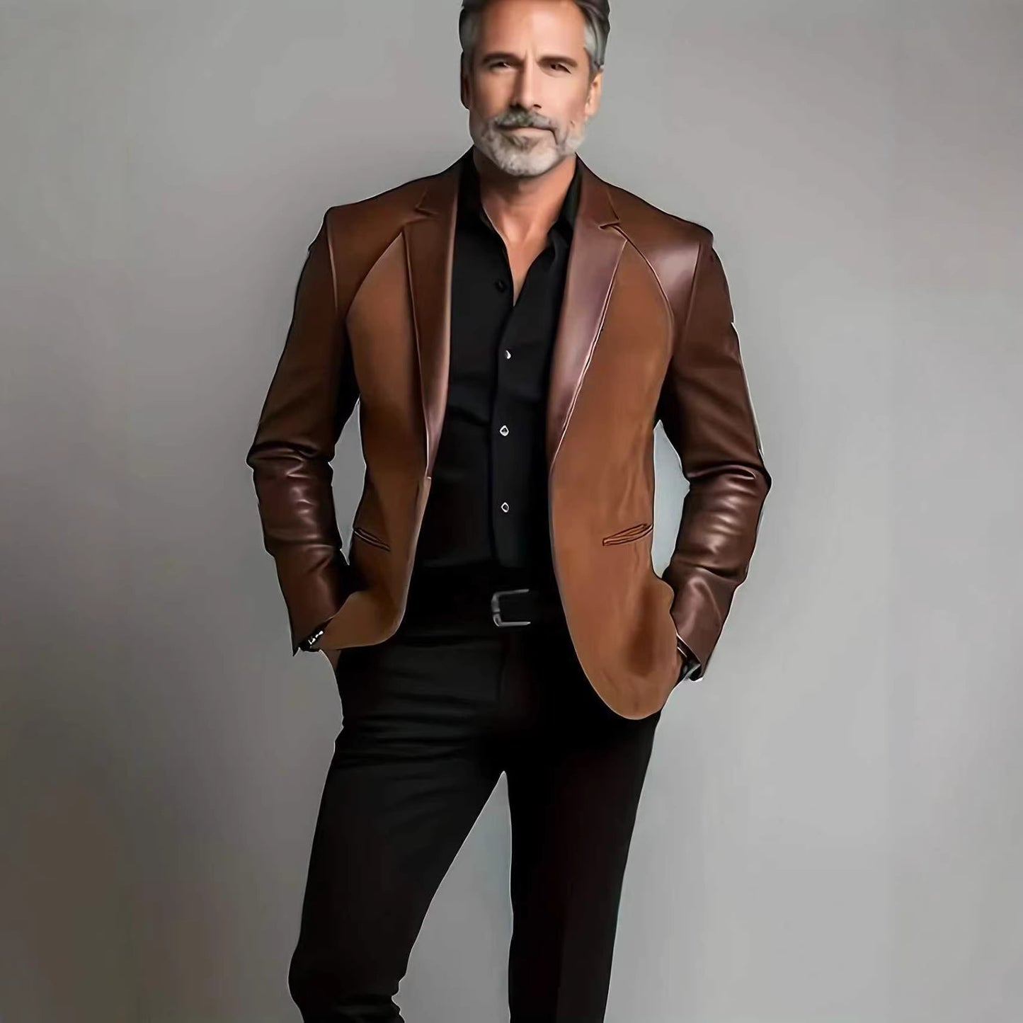 Stylish Coat: Suit-Collar Design for Timeless Elegance