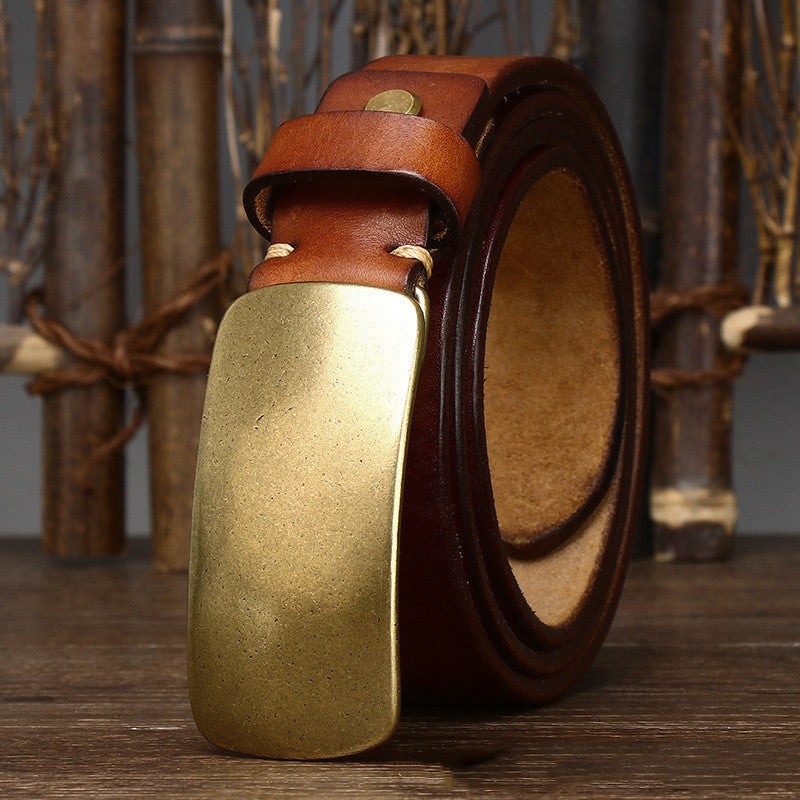 3.3CM Wide Leather Belt for Men - Thick and Durable Design - Neon North Clothing