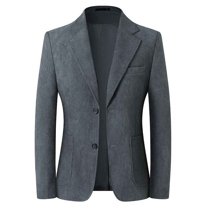 Solid Color Light Luxury Men's Casual Suit Jacket