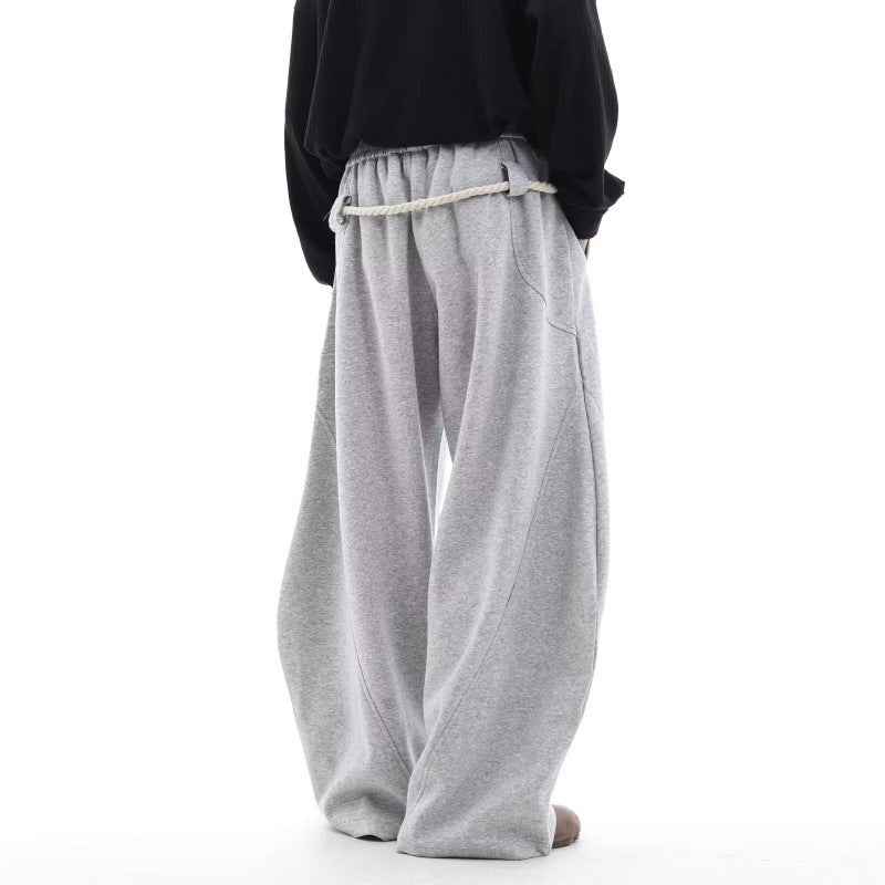 Retro Loose-Fitting Sweatpants for Casual Comfort